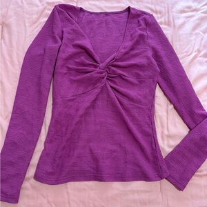 Purple Long Sleeve Women's Top